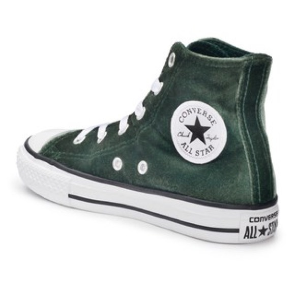 emerald green converse high tops